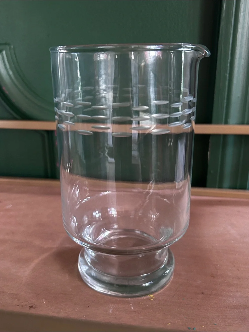 Princess House glass pitcher cocktail mixer